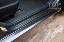 Накладки на внутренние пороги дверей Toyota Corolla (седан) 2012-2015 кузов 160