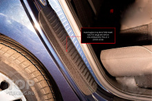 Накладки на внутренние части задних арок со скотчем 3М Volkswagen Polo V 2009-2016