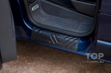 Накладки на внутренние пороги передних дверей Volkswagen Transporter (T5 рестайлинг) 2009-