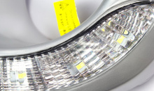 Светодиодные дневные ходовые огни Эпистар ЛЕД - Тюнинг оптики Тойота Хайлендер 2012 модельного ряда.
