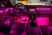 12523 Универсальная контурная LED подсветка RGB Light в салон авто 18 в 1 или 22 в 1