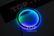 Универсальные кольца подсветки музыкальных колонок в авто с адресными RGB светодиодами Цена за пару. Диаметр кольца на выбор: 75 мм, 130 мм, 150 мм, 200 мм. Динамические 