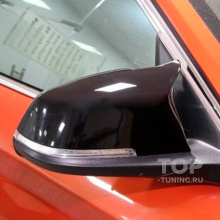 Купить черные крышки зеркал M-Style для BMW 3 F30/F31/F34 в наличии