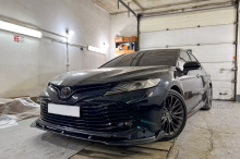 13025 Сплиттер SAMURA на передний бампер для Toyota Camry XV70