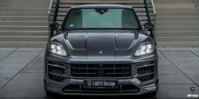 13205 Центральная накладка Larte Design на решетку радиатора — тюнинг Porsche Cayenne S Coupe (2023+)