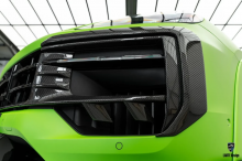 Верхние накладки переднего бампера — Порш Каен С (Купе, 2023+)  Премиум | Монтаж на двухсторонний скотч | Цена за 2 элемента | Правая, левая