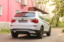 13217 Диффузор Inline на задний бампер BMW X3 F25 (Рестайлинг)