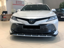 Юбка Хейлс на передний бампер для Тойота Камри XV70 ABS-пластик | Под окраску