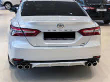 Юбка Хейлс для заднего бампера Тойота Камри XV70 ABS-пластик | Под окраску | Штатный монтаж