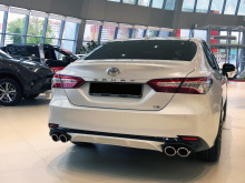 Юбка Хейлс для заднего бампера Тойота Камри XV70 ABS-пластик | Под окраску | Штатный монтаж