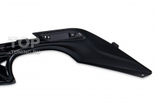 Юбка Хейлс для заднего бампера Тойота Камри XV70 ABS-пластик | Под окраску | Штатный монтаж | Без насадок