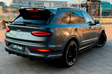 Аэродинамический обвес Блэк Кристал для Бентли Бентайга 2020-2024 Натуральный карбон | Премиум — Larte Design | Монтаж на двухсторонний скотч