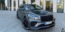 13236 Сплиттер Black Crystal переднего бампера — тюнинг Bentley Bentayga (2020-2024)