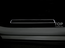 Светящиеся накладки на дверные пороги для Вольво S90 Цена за комплект 4 шт. | Статичный белый цвет | ABS-пластик + алюминий 