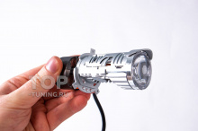 Светодиодные Bi-Led линзы в оптику - МТФ МиниЛЕНС H4 / H19 Комплект - 2 шт / 5600К (Холодный, белый) / Ближний + дальний свет