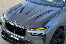 Капот Ларт Перформанс с эмблемой для БМВ X7 (G07) 2019+ Премиум |  Натуральный карбон или окрашенный стеклопластик | Штатный монтаж