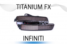 Рефлекторы-катафоты заднего бампера ТИТАНИУМ Тюнинг оптики Infiniti QX (FX 2) 2008-2012