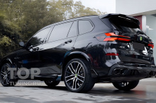 Тюнинг БМВ Х5 (G05, рестайлинг) - Аэродинамический обвес Цена за комплект | ABS-пластик | Окрашенный в черный глянец