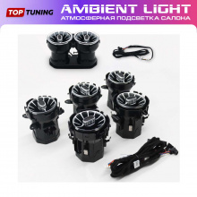Динамическая LED подсветка Амбиент Лайт 13 в 1 в салон Мерседес W177 / W247 (2019-2023) RGB / Динамическая / С приложением для смартфона / Управление голосом / Синхронизация с музыкой