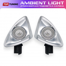 RGB подсветка Амбиент Лайт 22 в 1 в салон Мерседес-бенц S-класс W222 7 цветов / Управление через штатную мультимедиа / Штатный монтаж