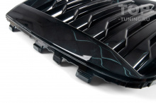 Вставки Р-Дизайн для переднего бампера Вольво ХС60 2 поколение (2021-2025 / рестайлинг 1)  Цена за 1 шт. | Правая или левая | Черный глянец