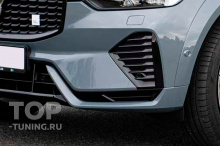 13409 Молдинги на передний бампер R-Dеsign для Volvo XC60 II (2021-2025 рecтайлинг)