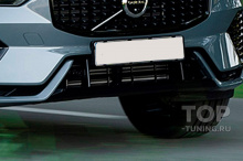 13411 Решетка на передний бампер R-Dеsign для Volvo XC60 II (2021-2025 рecтайлинг)