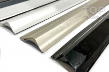 Молдинги передних дверей Вольво ХС60 второго поколения (2017–2021) Цена за 1 шт. | Б/У | ABS-пластик