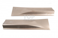 Молдинги задних дверей Вольво ХС60 второго поколения (2017–2021) Цена за 1 шт. | Б/У | ABS-пластик