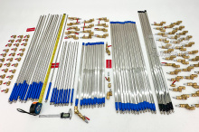 Комплект для промывки сот радиатора без снятия — удобный инструмент для авто и спецтехники. Подключается к мойке высокого давления. Нержавейка, шарнир, кран.