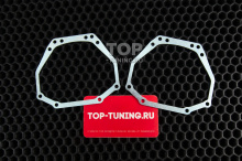 Комплект переходных рамок для замены штатных светодиодных линз в фарах Воя Фри (1 поколение, рестайлинг, LED) Цена за 2 рамки | Металл 2 мм.