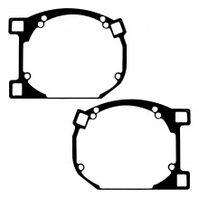 13432 Переходные рамки FR210 на Hyundai IX35 (2009-2013) для установки модулей Hella 3