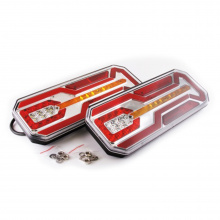 Универсальная задняя LED оптика МТФ для автомобилей Цена за комплект | 12 / 24V | 350x130x40 мм. 