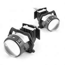 Светодиодные двухрежимные BI-LED линзы MTF Dynamic Vision Compact 2.5 дюйма для авто Комплект - 2 шт / 5500К | Ближний: 35W / Дальний: 45W | 3200 lm | 12В