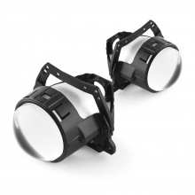 Светодиодные двухрежимные BI-LED линзы MTF Technik Division 2.5 дюйма для авто Комплект - 2 шт / 6000К | Ближний: 36W / Дальний: 45W | 3200 lm | 12В