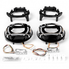 Установочный комплект МТФ Лайт для монтажа Bi-LED линз на Фольксваген Поло MK5 (дорестайлинг) Цена за комплект | Доп. функции: ДХО, габариты, повторители поворотов