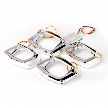 Установочный набор МТФ Лайт для монтажа Bi-LED линз на Фольксваген Тигуан 2 (дорестайлинг) Цена за комплект | Доп. функции: ДХО, габариты, повторители поворотов 