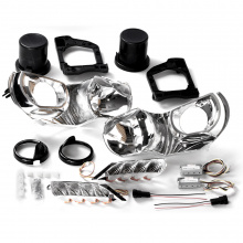 Установочный набор МТФ Лайт для монтажа Bi-LED линз в Тойота Королла E180 (рестайлинг) Цена за комплект | Доп. функции: ДХО, габариты, повторители поворотов