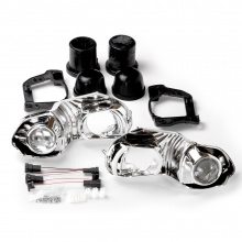 Установочный набор МТФ Лайт для монтажа Bi-LED линз в Тойота Королла E180 (рестайлинг) Цена за комплект | Доп. функции: ДХО, габариты, повторители поворотов