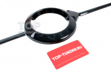 Черная накладка на эмблему решетки радиатора Вольво Цена за 1 шт. | ABS-пластик | Черный глянец | Монтаж поверх эмблемы на двухсторонний скотч