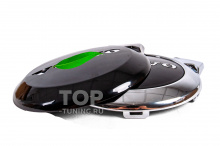 Черная накладка на эмблему решетки радиатора Вольво Цена за 1 шт. | ABS-пластик | Черный глянец | Монтаж поверх эмблемы на двухсторонний скотч