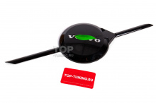 Черная накладка на эмблему решетки радиатора Вольво Цена за 1 шт. | ABS-пластик | Черный глянец | Монтаж поверх эмблемы на двухсторонний скотч