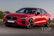 Решетка радиатора R-Design для Вольво С60 / В60 (2018+) ABS пластик / Штатный монтаж / Эмблема приобретается отдельно