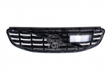 Черная решетка радиатора под дистроник для Вольво ХС60 (1, рестайлинг) ABS-пластик | Эмблема приобретается отдельно