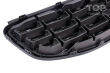 Хром решетка радиатора под дистроник для Вольво ХС60 (1, рестайлинг) ABS-пластик | Эмблема приобретается отдельно