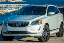 Хром решетка радиатора под дистроник для Вольво ХС60 (1, рестайлинг) ABS-пластик | Эмблема приобретается отдельно