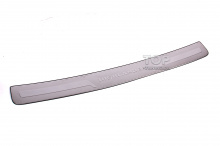 Защитный молдинг на задний бампер Тойота Хайлендер (2010-2014) из нержавеющей стали Нержавеющая сталь | Монтаж на двухсторонний скотч