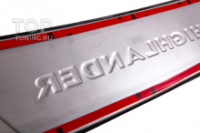 13716 Накладка из нержавеющей стали на задний бампер для Toyota Highlander (2010-2014)