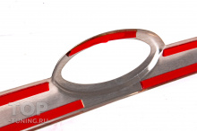 Хромированный молдинг на кромку крышки багажника Форд Фиеста (2010+) из нержавеющей стали Нержавеющая сталь | Монтаж на двухсторонний скотч