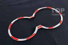 Молдинг подстаканника из нержавеющей стали для Хендай IX-35 (2010+) Установка на двухсторонний скотч | Нержавеющая сталь